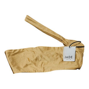 Jade Swim Small Gold Colored Halo Top Bikini Top